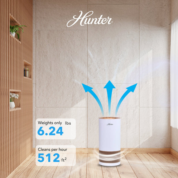 Hunter Fan HP450UV True HEPA UVC Light Technology Air Purifier Collective Hunter Pure Air 