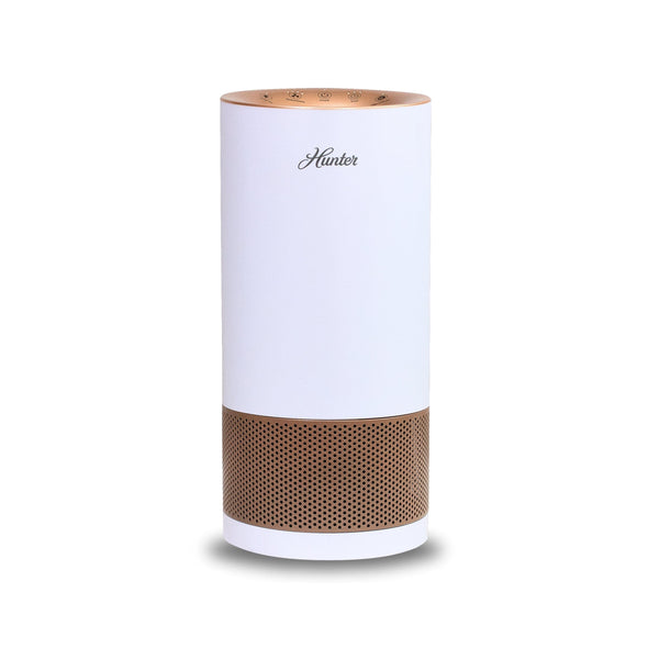 Hunter Fan HP450UV True HEPA UVC Light Technology Air Purifier Collective Hunter Pure Air White and Rose Gold 