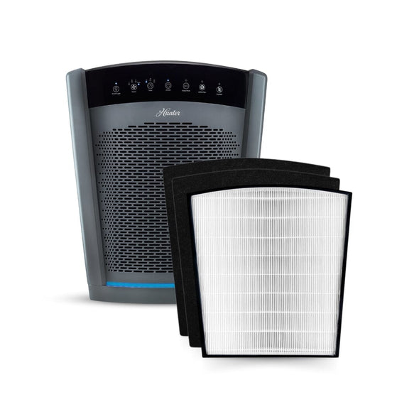 HP800 Multi-Room Large Console Air Purifier Collective Hunter Pure Air Value Pack Grey 