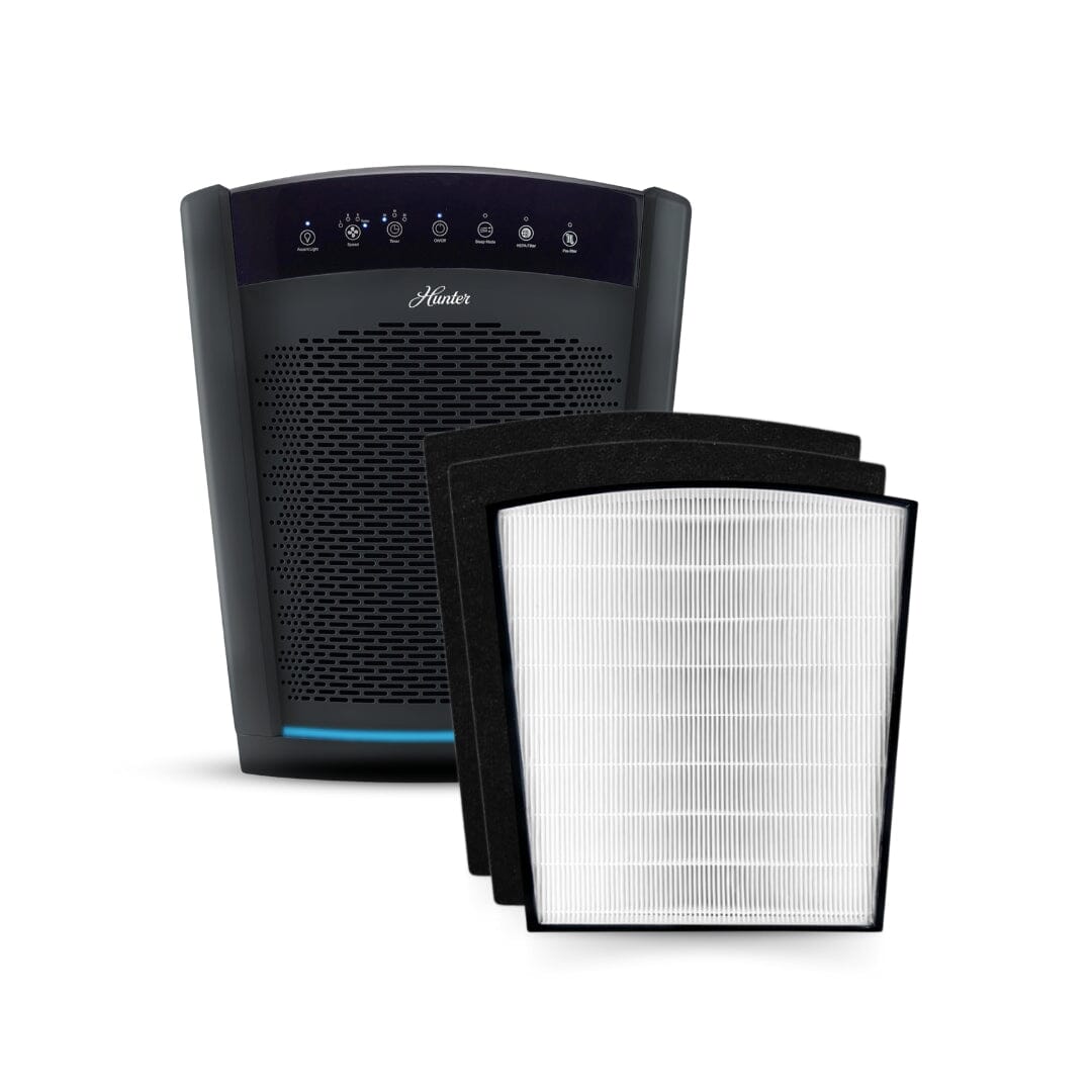 HP800 Multi-Room Large Console Air Purifier Collective Hunter Pure Air Value Pack Black 