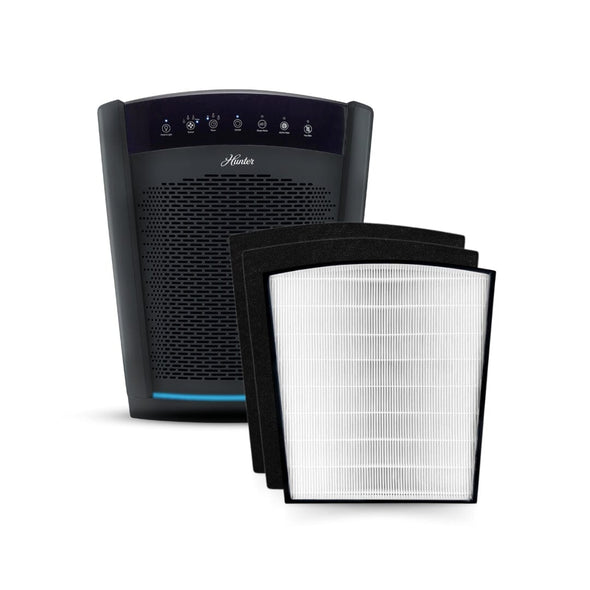 HP800 Multi-Room Large Console Air Purifier Collective Hunter Pure Air Value Pack Black 