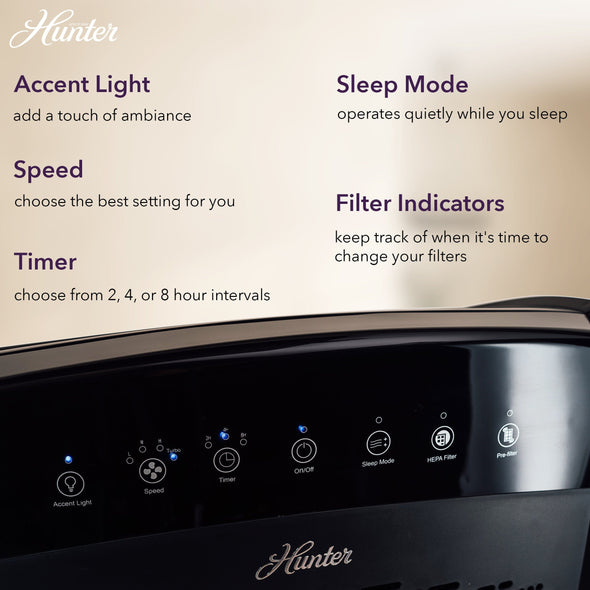 HP800 Multi-Room Large Console Air Purifier Collective Hunter Pure Air 