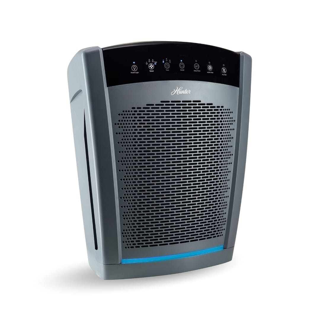 HP800 Multi-Room Large Console Air Purifier Collective Hunter Pure Air Single Unit Grey 