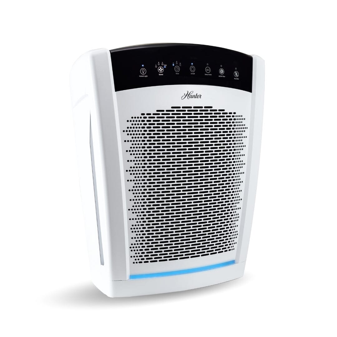 HP850UV Large UVC Multi-Room Console Air Purifier Collective Hunter Pure Air Single Unit White 