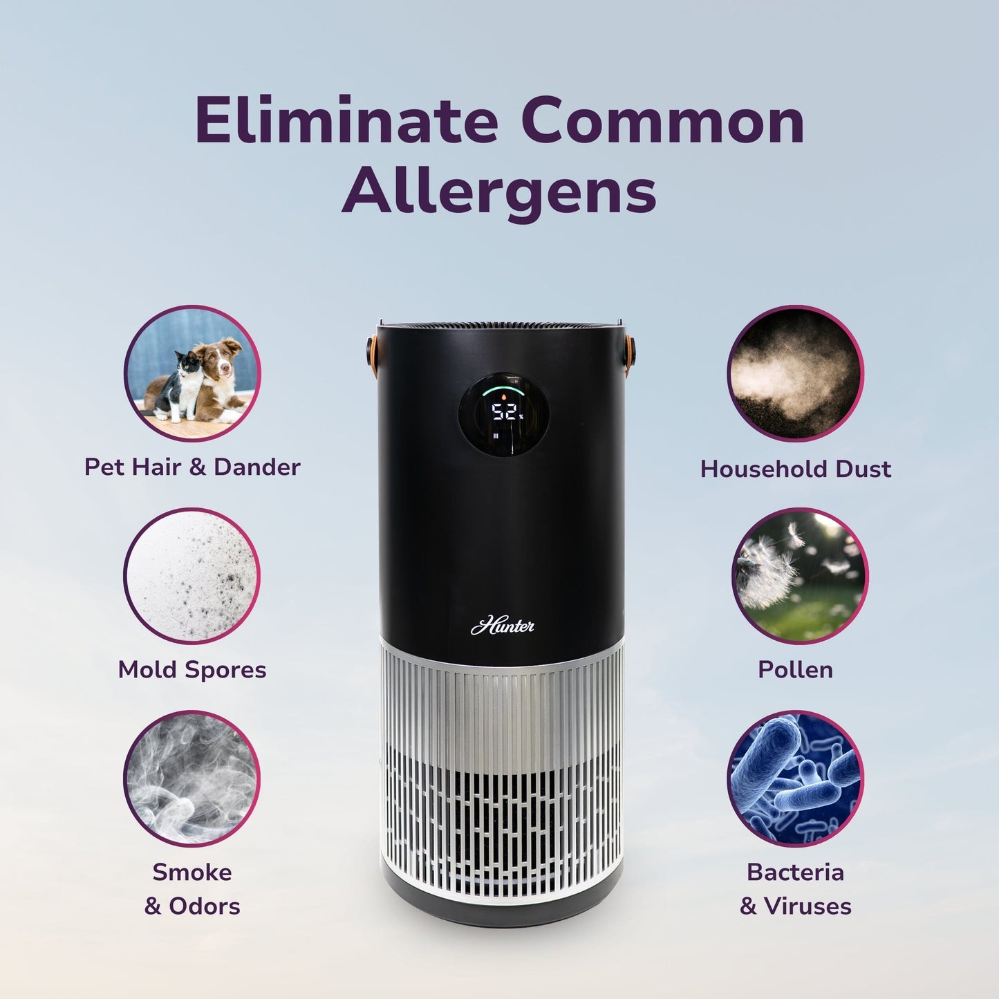 HPH625 2-in-1 True HEPA Air Purifier & Humidifier Collective Hunter Pure Air 