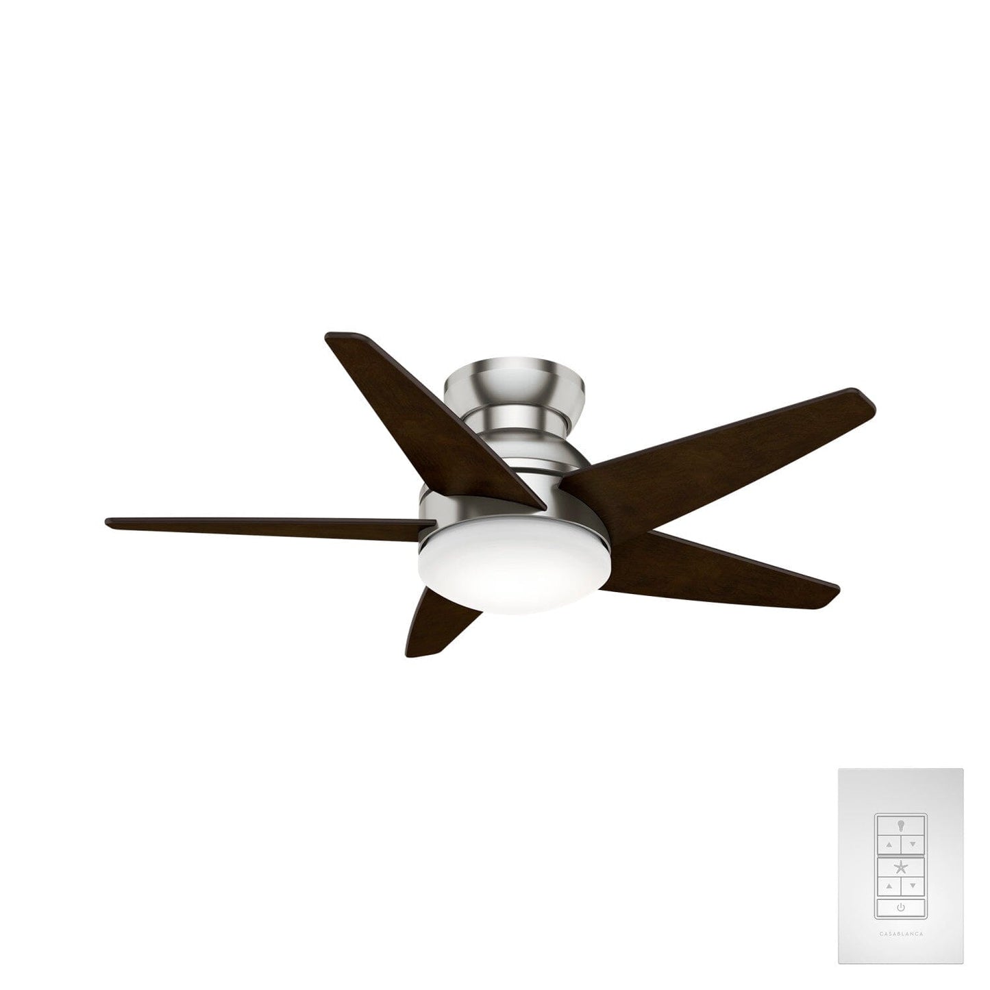 Isotope Low Profile With Led Light 44 Inch Ceiling Fan Hunter