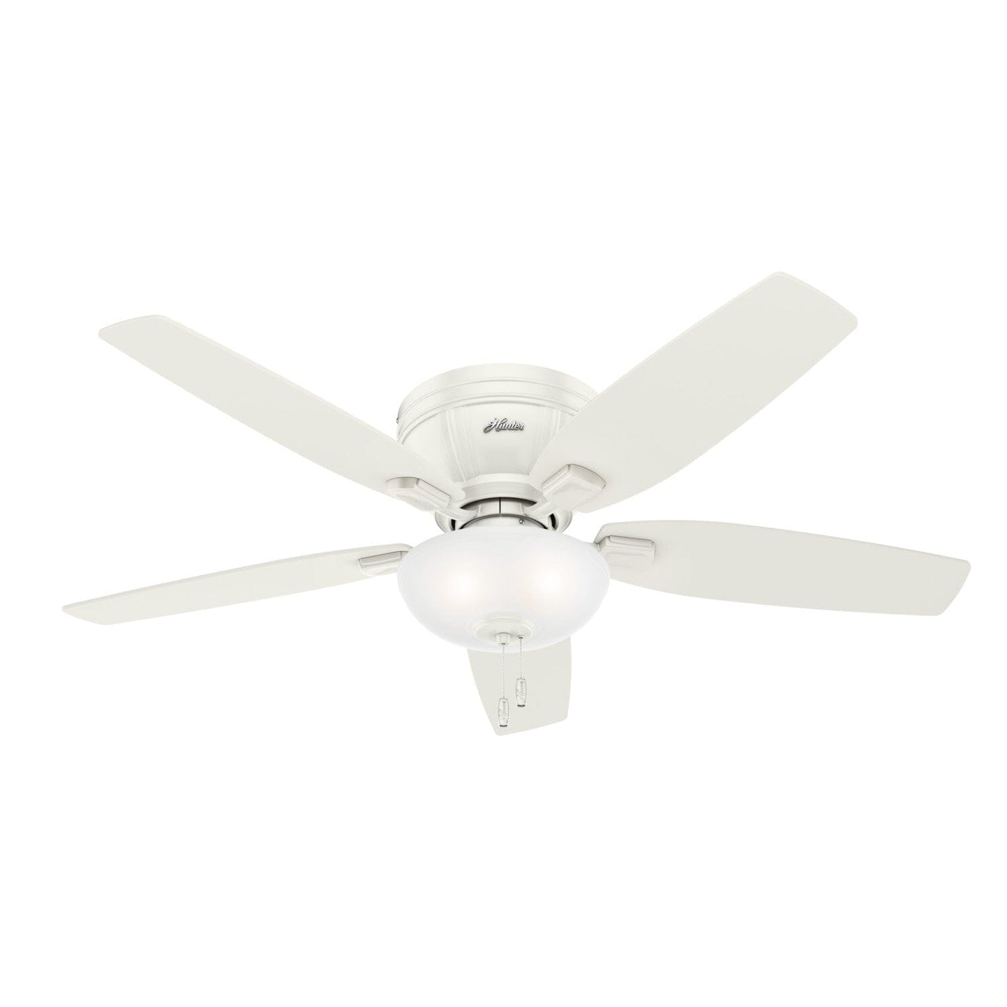 Kenbridge Low Profile with LED Light 52 inch Ceiling Fans Hunter Fresh White - Fresh White 