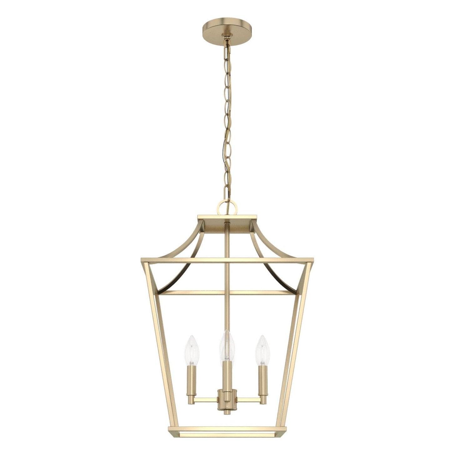 Laurel Ridge 4 Light Lantern Pendant 15 inch Lighting Hunter Alturas Gold - None 