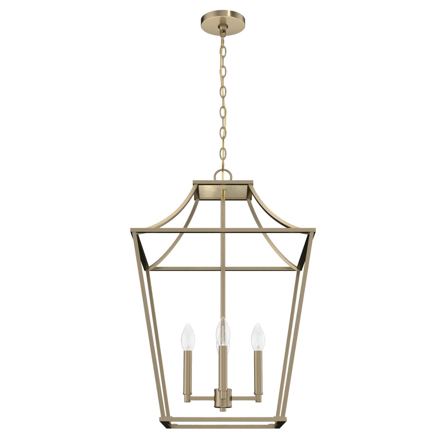 Laurel Ridge 4 Light Lantern Pendant 18 inch Lighting Hunter Alturas Gold 