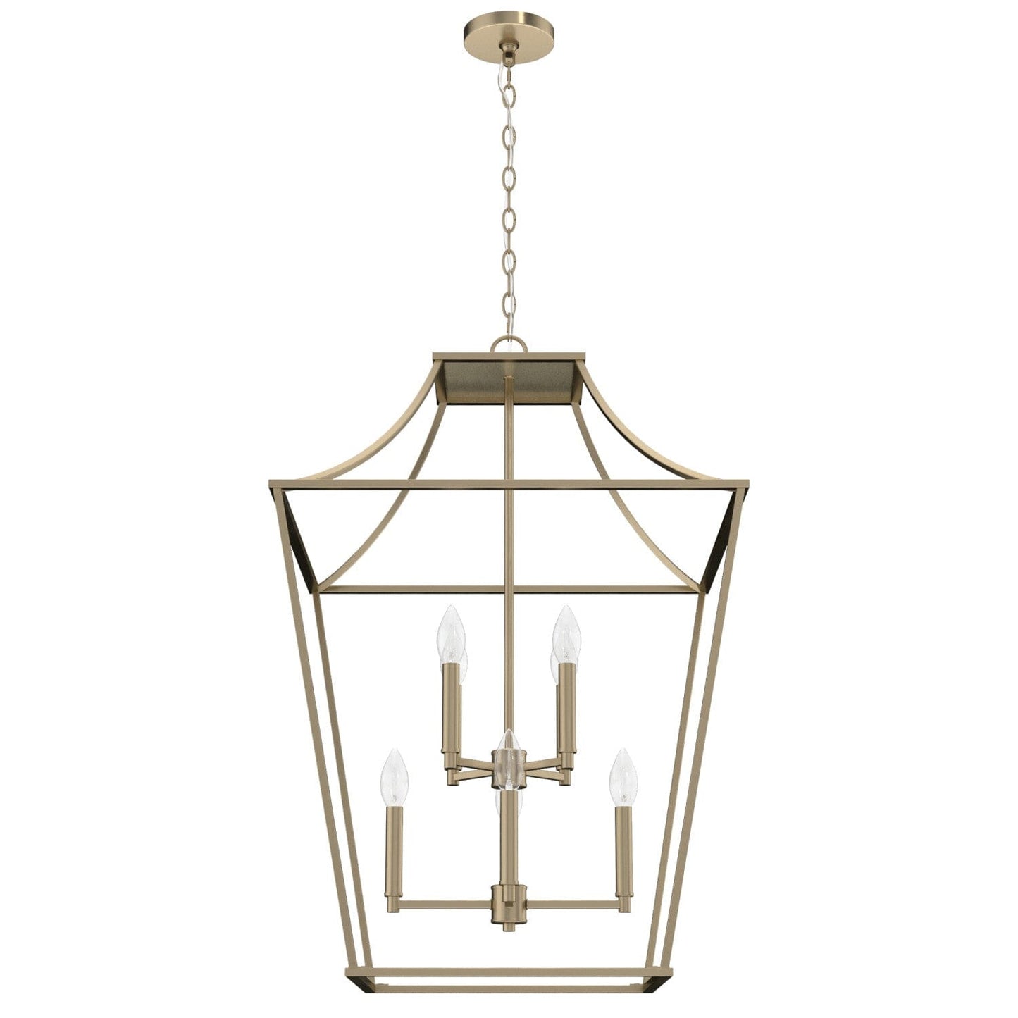 Laurel Ridge 8 Light Lantern Pendant 23 inch Lighting Hunter Alturas Gold 