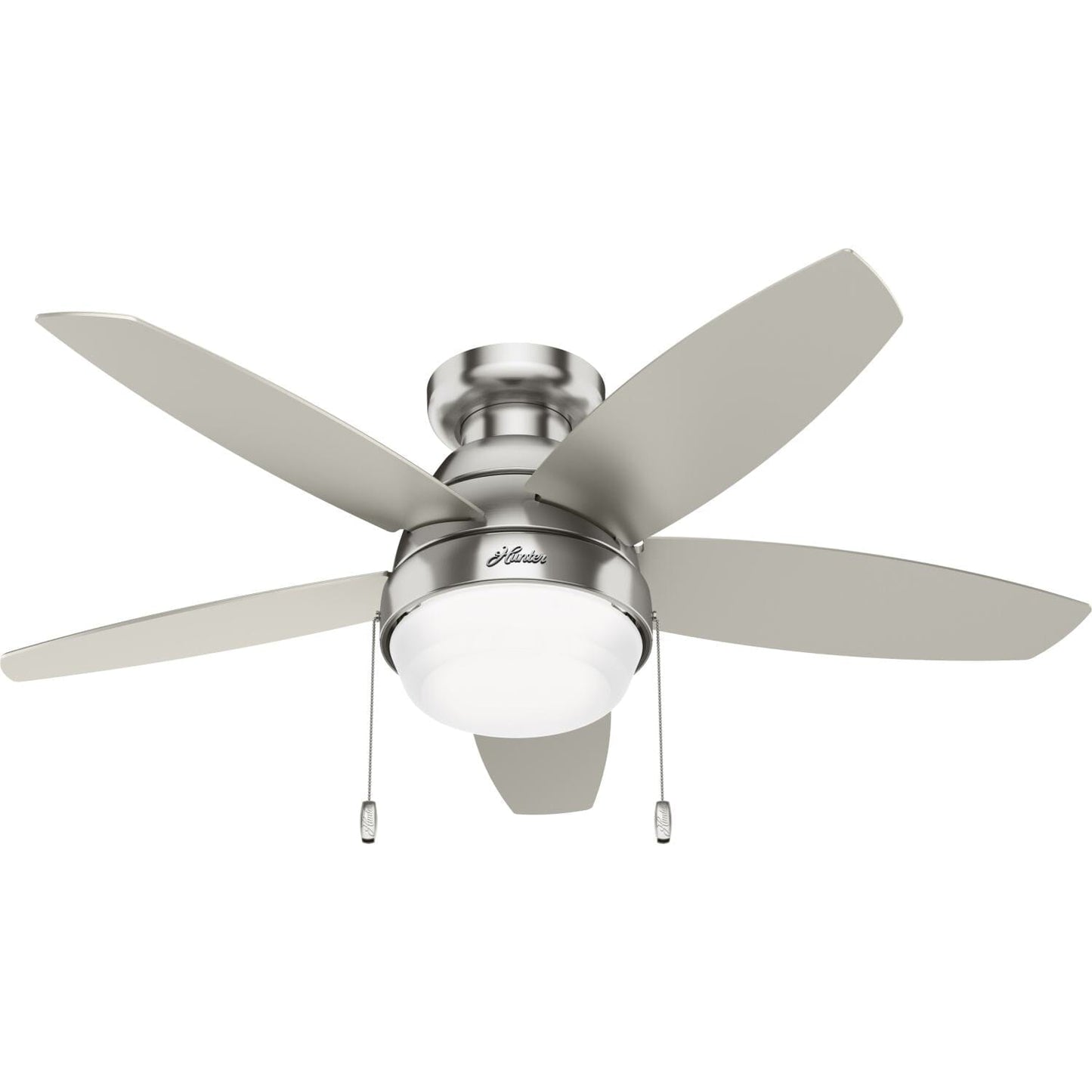 Lilliana with LED Light 44 inch Ceiling Fans Hunter Brushed Nickel - Matte Nickel 