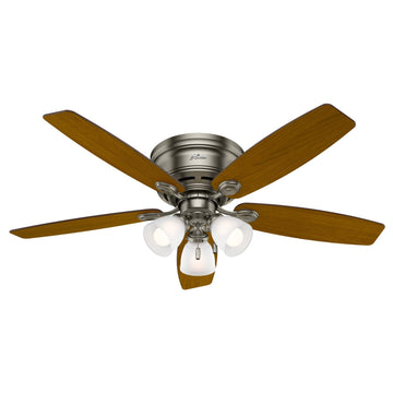 Low Profile with 3 Lights 52 inch Ceiling Fans Hunter Antique Pewter - Marive Cherry 