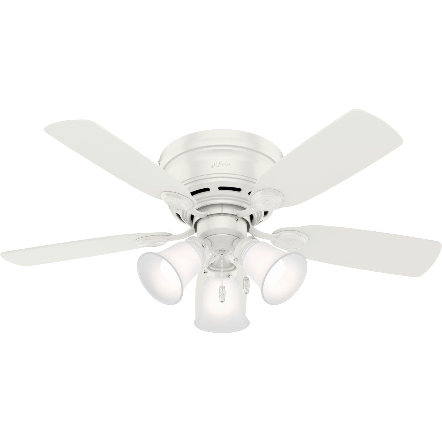 Low Profile With Led Light 42 In Ceiling Fan Hunter