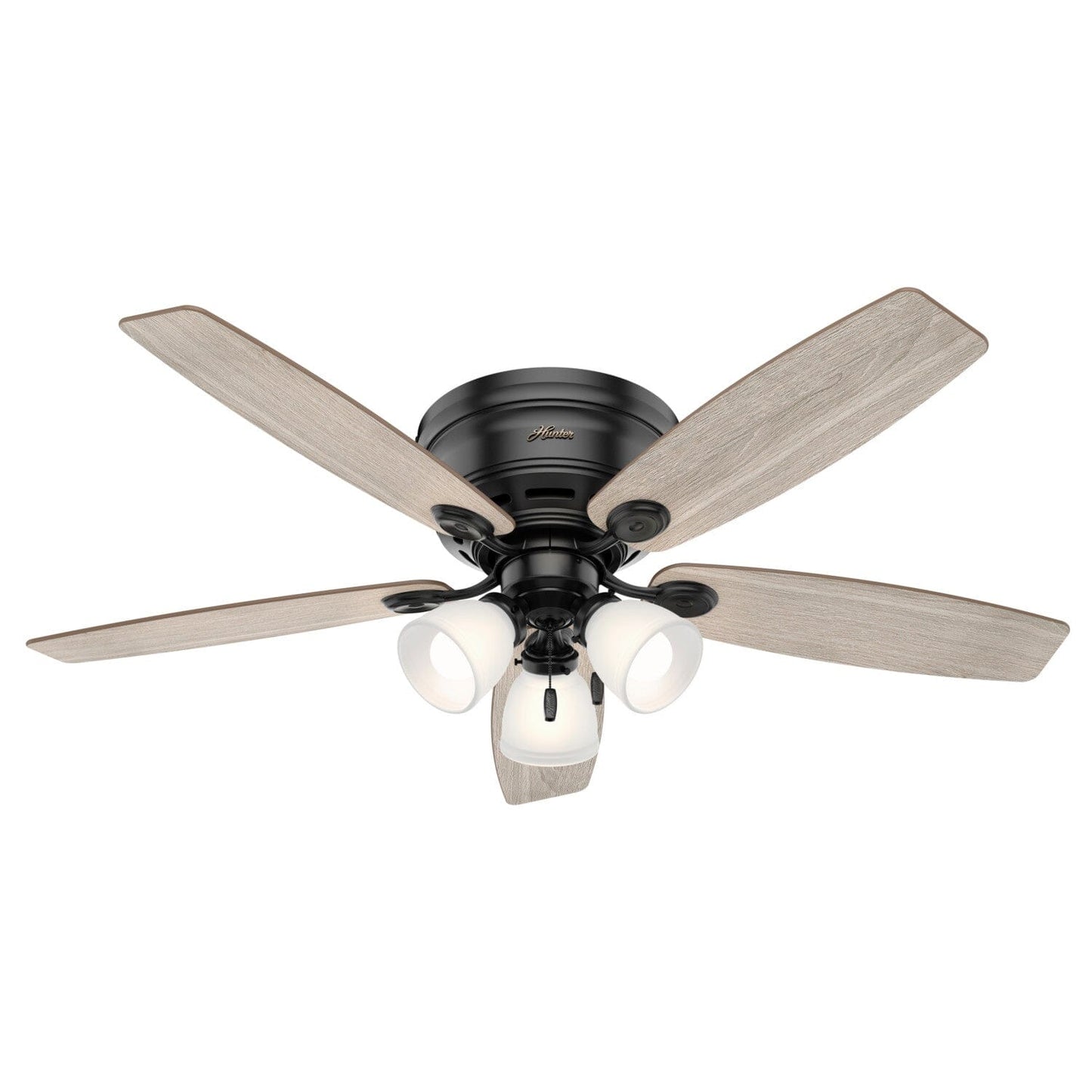 Low Profile With Led Light 52 In Ceiling Fan Hunter