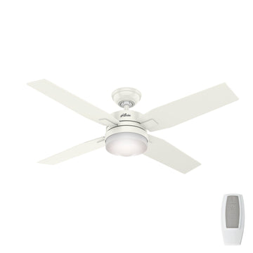 Mercado with LED Light 50 inch Ceiling Fans Hunter Fresh White - Fresh White 