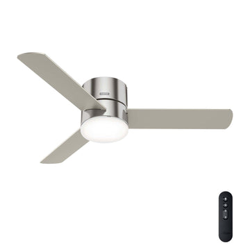 Minimus with LED Light 52 inch Ceiling Fans Hunter Brushed Nickel - Matte Nickel 
