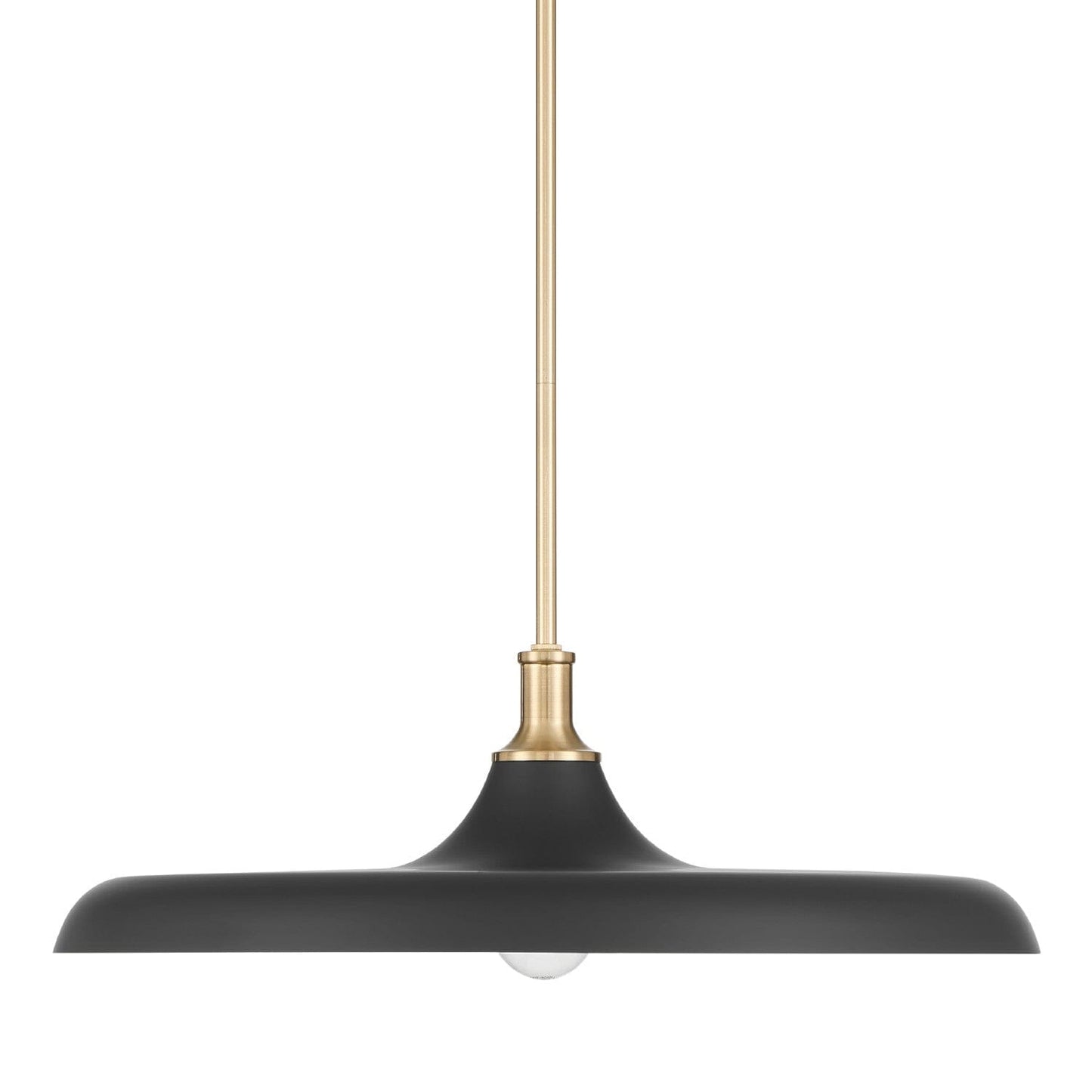 Moriso 1 Light Large 22 Inch Pendant Lighting Hunter Matte Black - Modern Brass 