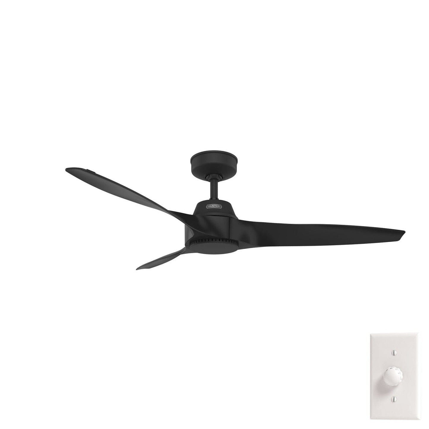 Mosley Outdoor 52 inch Ceiling Fans Hunter Matte Black - Matte Black 