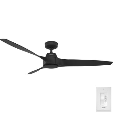Mosley Outdoor ENERGY STAR 60 inch Ceiling Fans Hunter Matte Black - Matte Black 