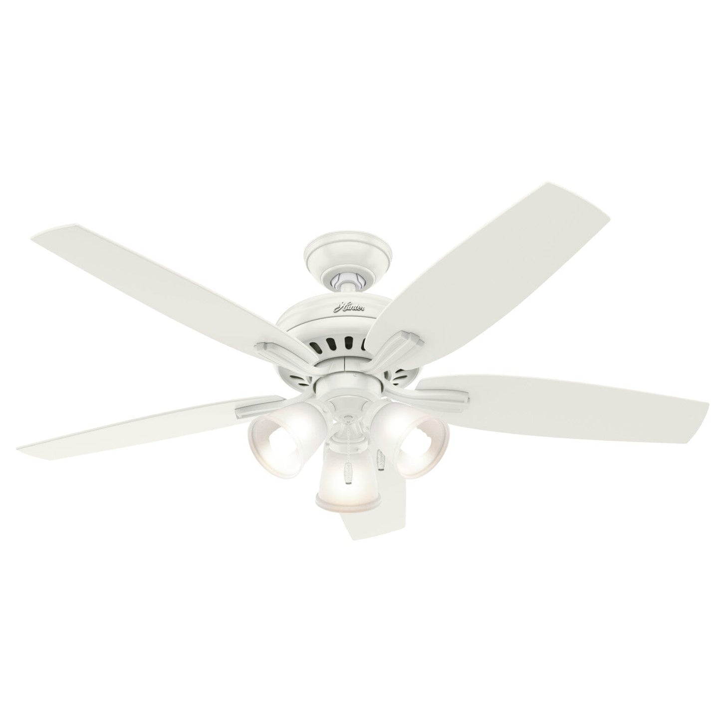 Newsome with 3 Lights 52 inch Ceiling Fans Hunter Fresh White - Fresh White 