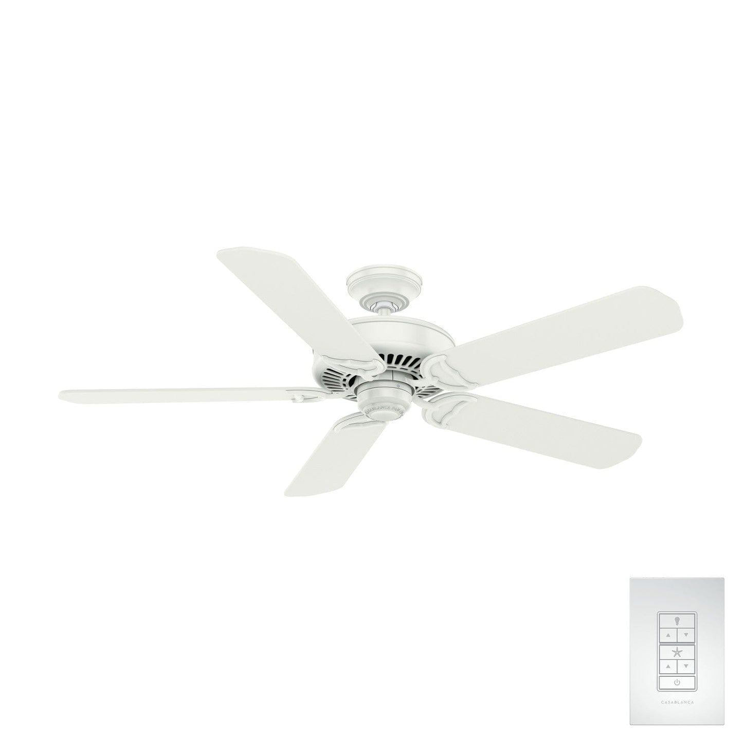 Panama 54 inch Ceiling Fans Casablanca Fresh White - Fresh White 