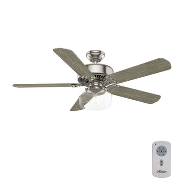 Panama ENERGY STAR DC 54 inch with Remote Ceiling Fans Casablanca Brushed Nickel - Brushing Barnwood 