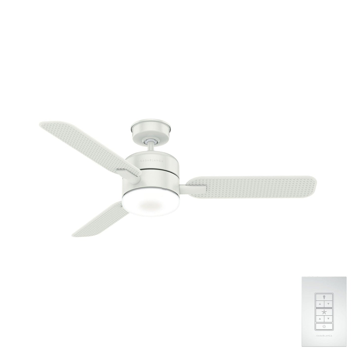 Paume Outdoor with LED Light 54 inch Ceiling Fans Casablanca Fresh White - Fresh White 