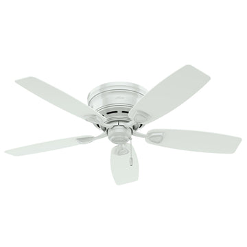 Sea Wind Outdoor Low Profile 48 inch Ceiling Fans Hunter White - White 