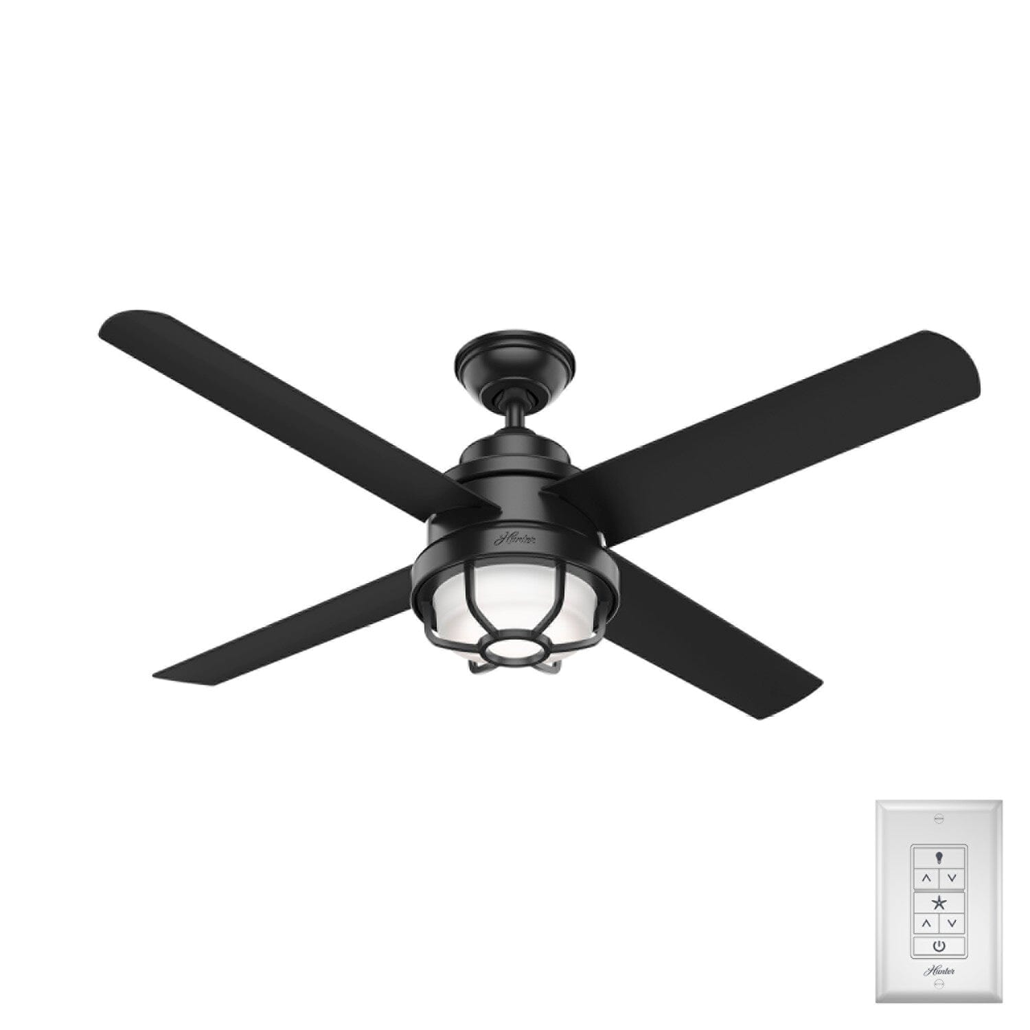 Searow Outdoor With Led Light 54 Inch Ceiling Fan Hunter