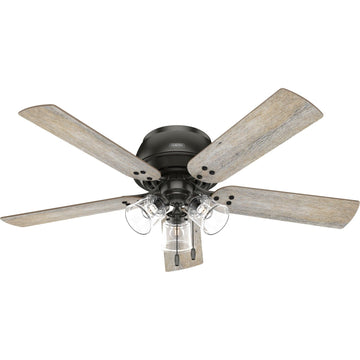 Shady Grove Low Profile with 3 Lights 52 inch Ceiling Fans Hunter Noble Bronze - Barnwood 