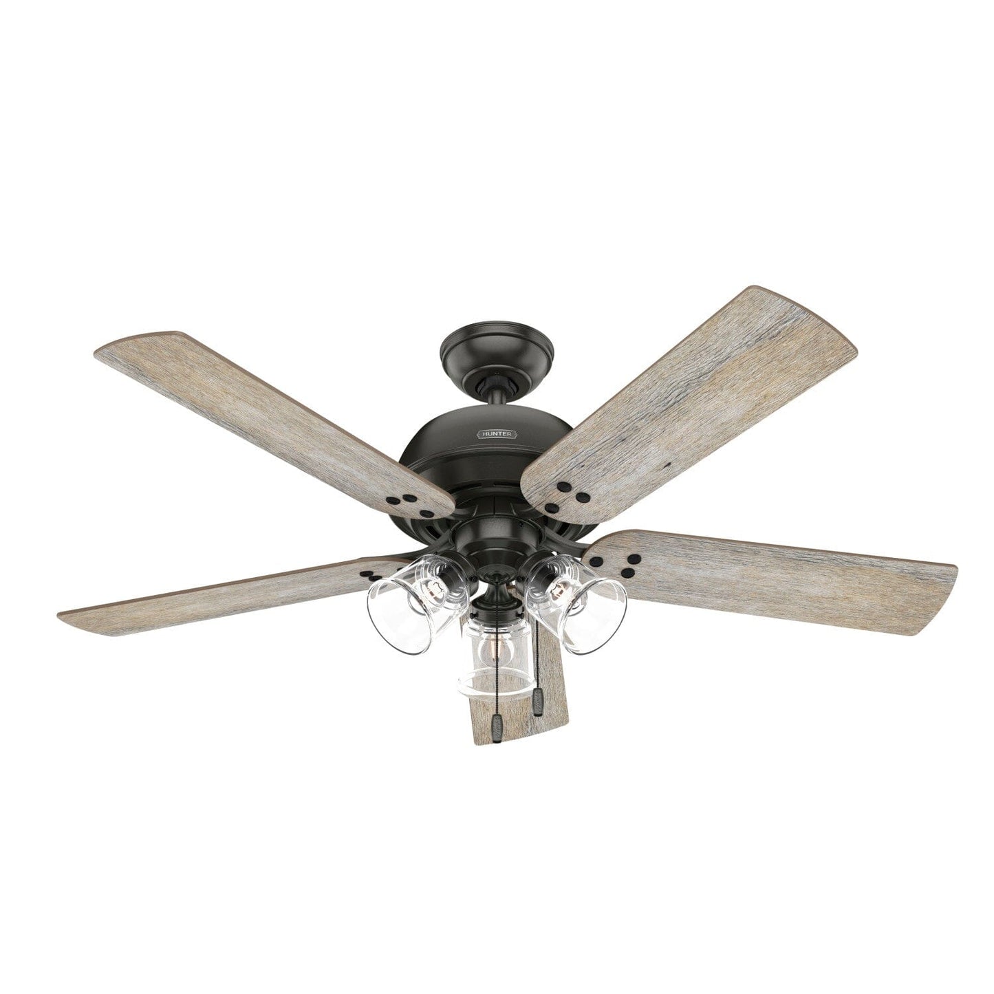 Shady Grove with 3 lights 52 inch Ceiling Fans Hunter Noble Bronze - Barnwood 