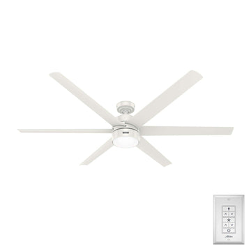 Solaria Outdoor with LED Light 72 inch Ceiling Fans Hunter Fresh White - Fresh White 