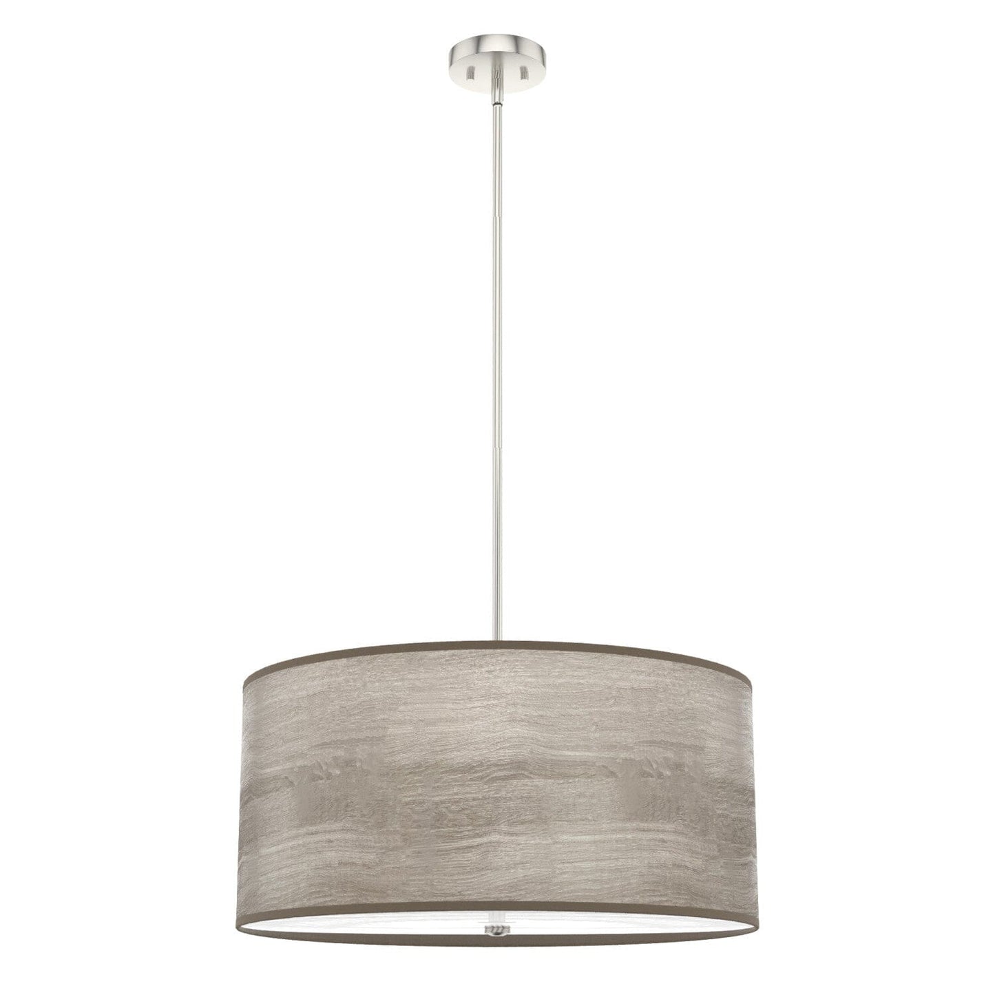 Solhaven Pendant 4 Light Lighting Hunter Light Grey Oak - Brushed Nickel 