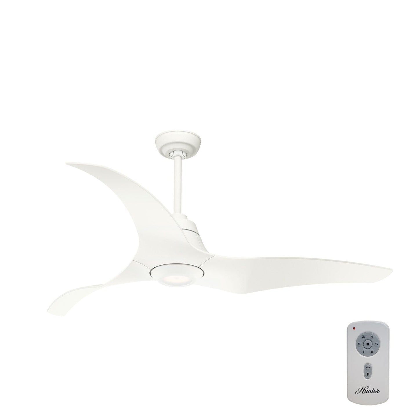 Stingray ENERGY STAR 60 inch with LED Light and Remote Control Ceiling Fans Casablanca Matte White - Matte White 