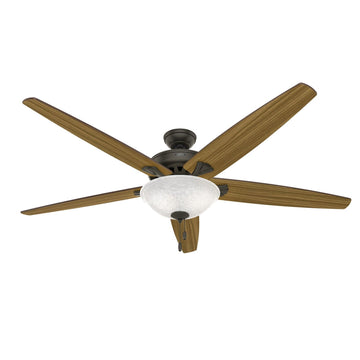 Stockbridge Snowflake Scavo with LED Light 70 inch Ceiling Fans Hunter New Bronze - Medium Oak 
