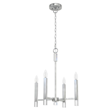 Sunjai 4 Light Pendant Lighting Hunter Brushed Nickel 