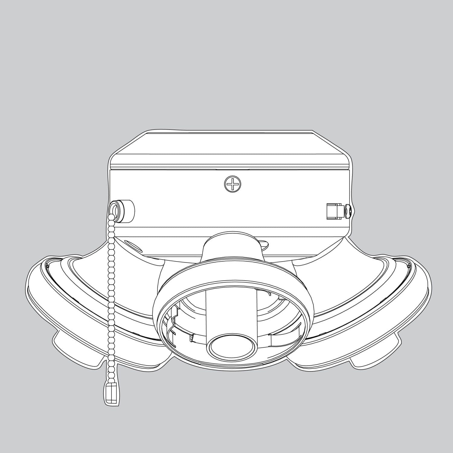 Switch Housing-Empty-Brushed Nickel - K037501214 Service Parts Hunter 