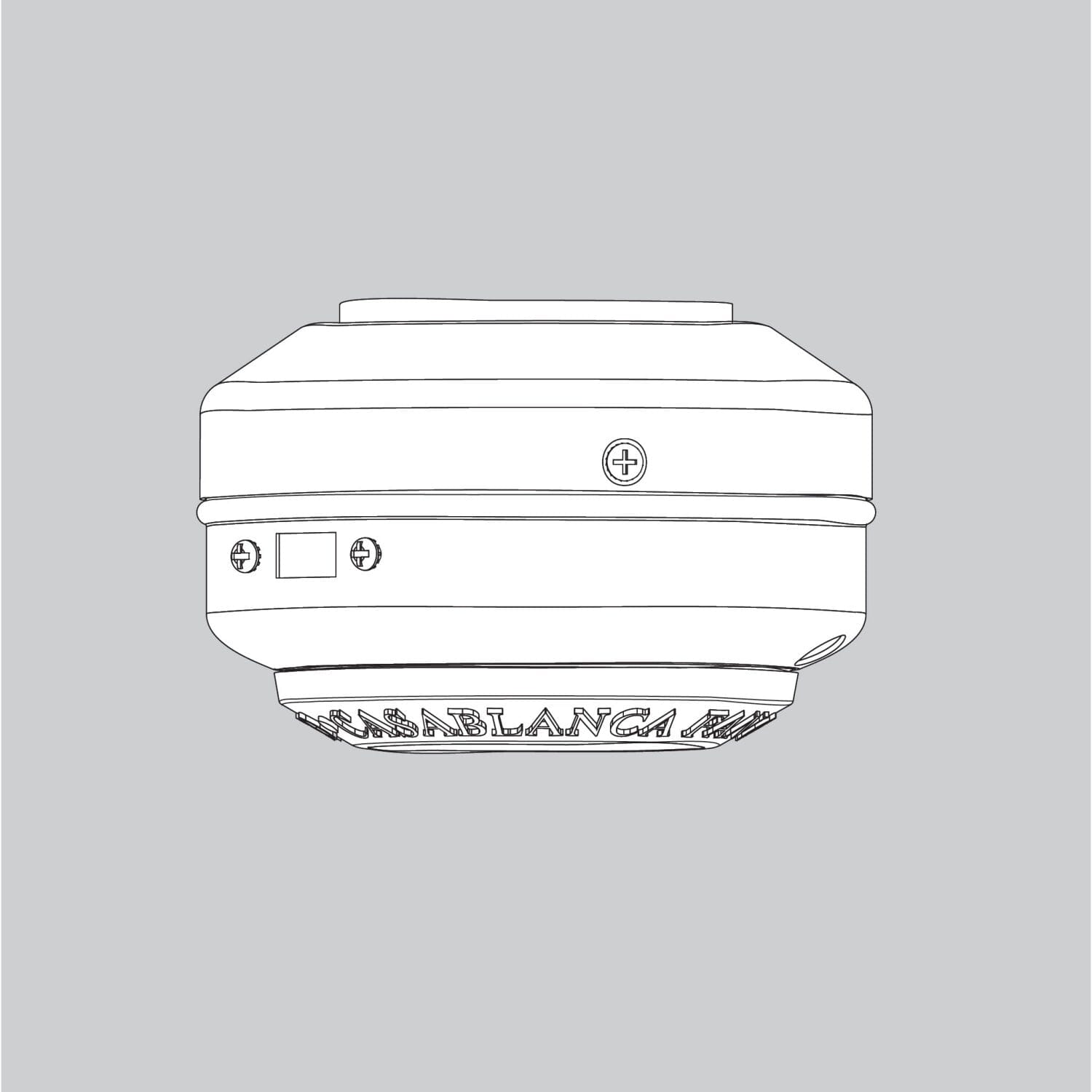 Switch Housing-Outdoor-Fresh White-Empty - K005802W38 Service Parts Hunter 