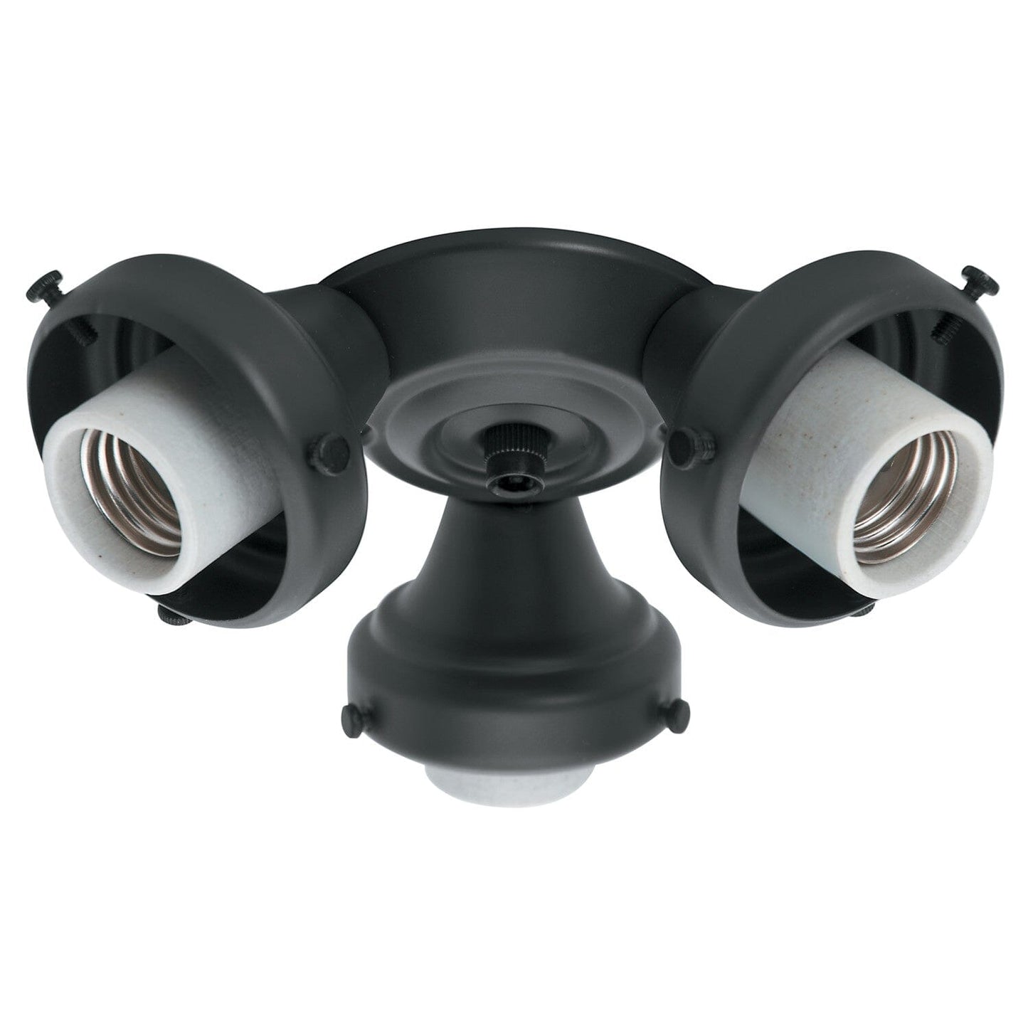 Three-Light Black Fitter - 99140 Ceiling Fan Accessories Hunter Black 