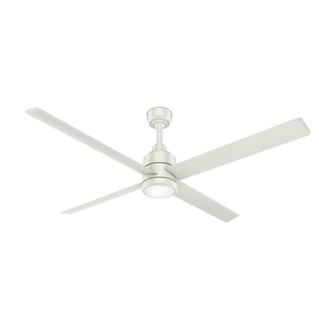 Trak Outdoor with light 84 inches 120V Ceiling Fans Hunter White - White 