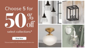 Choose 5 for 50% off select collections. Shop Now.