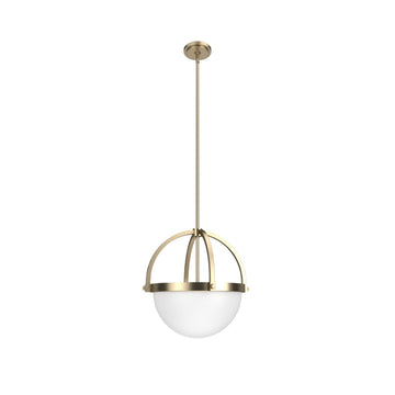 Wedgefield 3 Light Pendant Lighting Hunter Alturas Gold - Frosted Cased White 