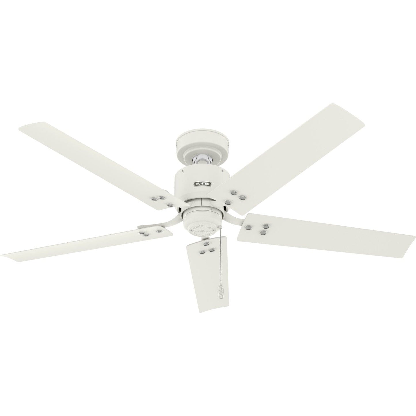 Windbound Outdoor 52 inch Ceiling Fans Hunter Matte White - Matte White 