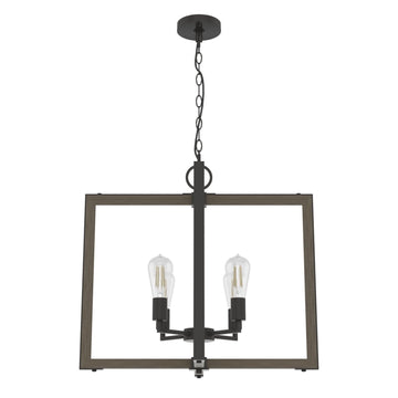 Woodburn 4 Light 24 Inch Foyer Pendant Lighting Hunter Noble Bronze - None 