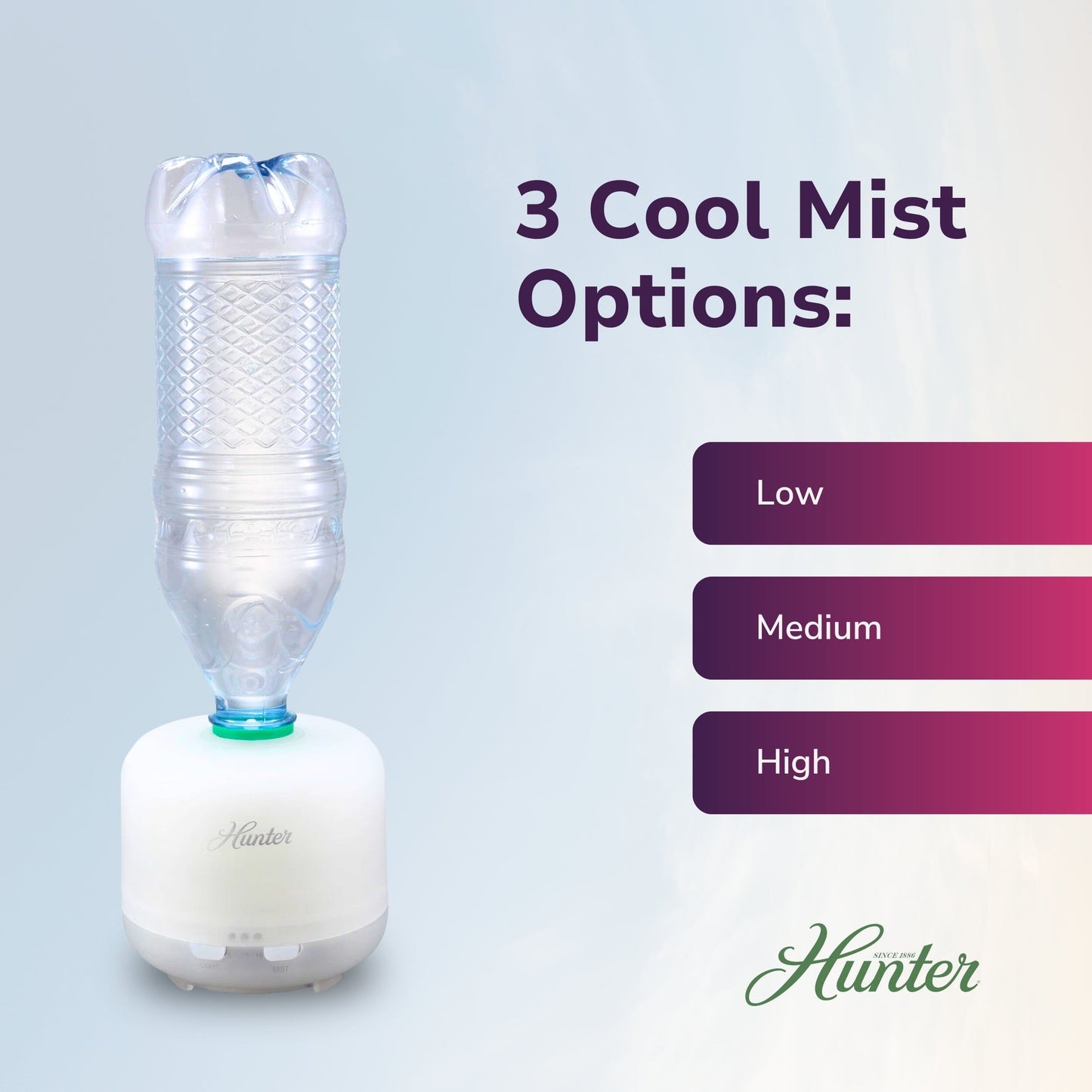 Hunter XJ-520 Aromatic LED Personal Ultrasonic Humidifier Collective Hunter Pure Air 