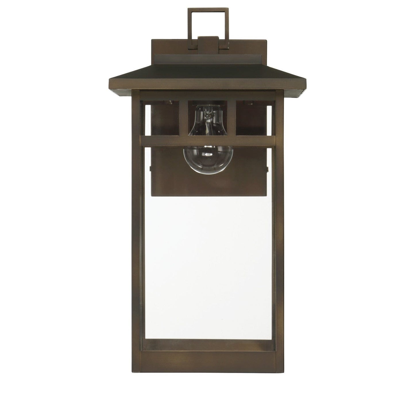Yancy House Outdoor 1 Light Large 17 Inch Wall Light Lighting Hunter Matte Bronze - Clear 