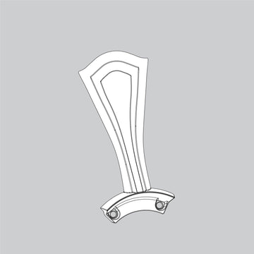 Blade Iron Set-Brushed Cocoa - K028905546 Service Parts Casablanca 