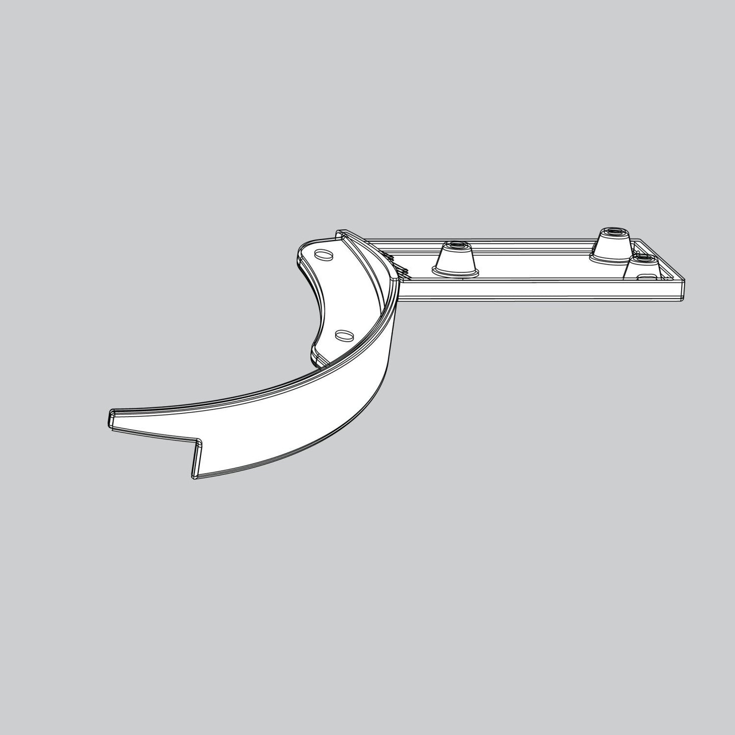 Blade Iron Set-Brushed Nickel - K288004875 Service Parts Hunter 