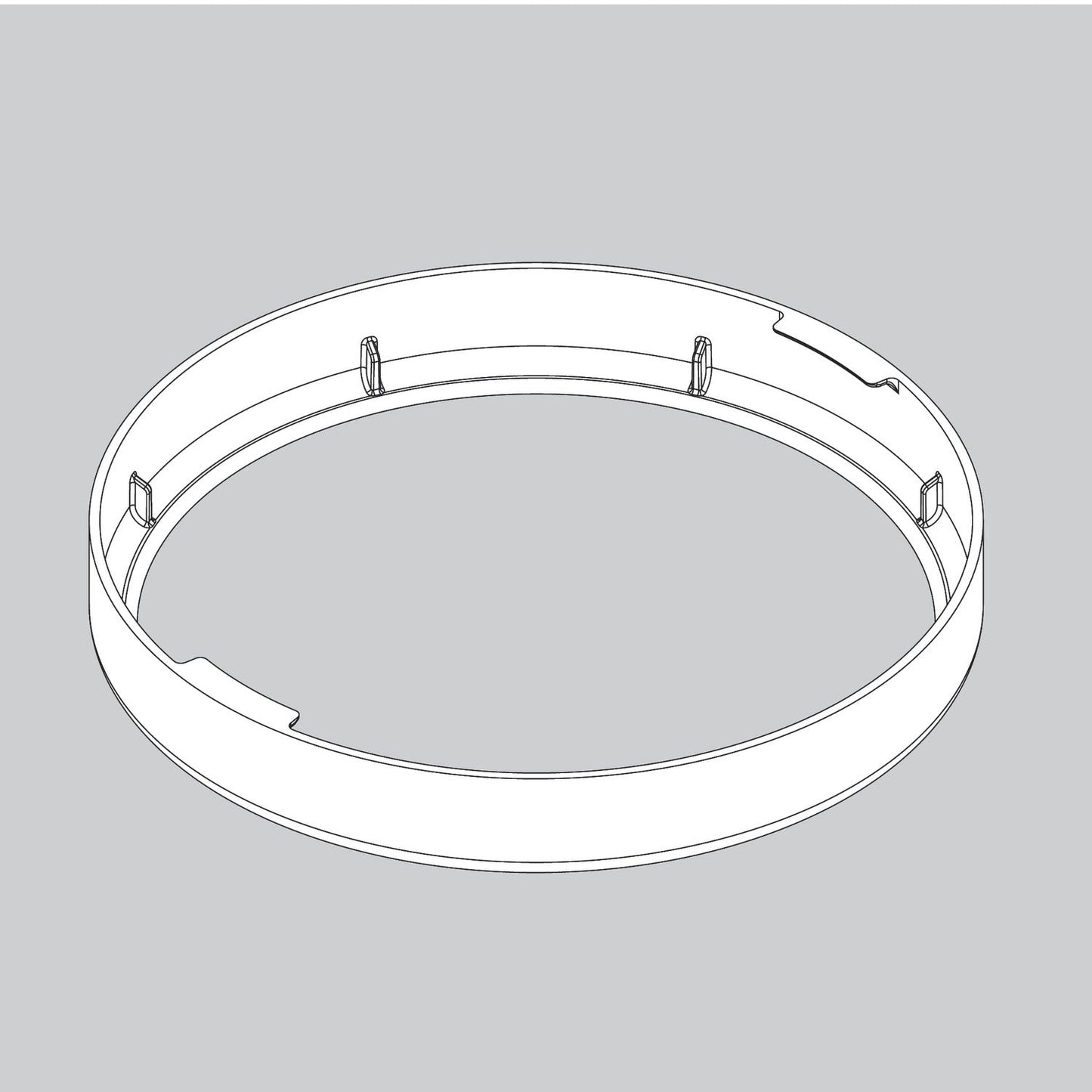 Canopy Ring-Brushed Nickel - 8451201875 Service Parts Hunter 