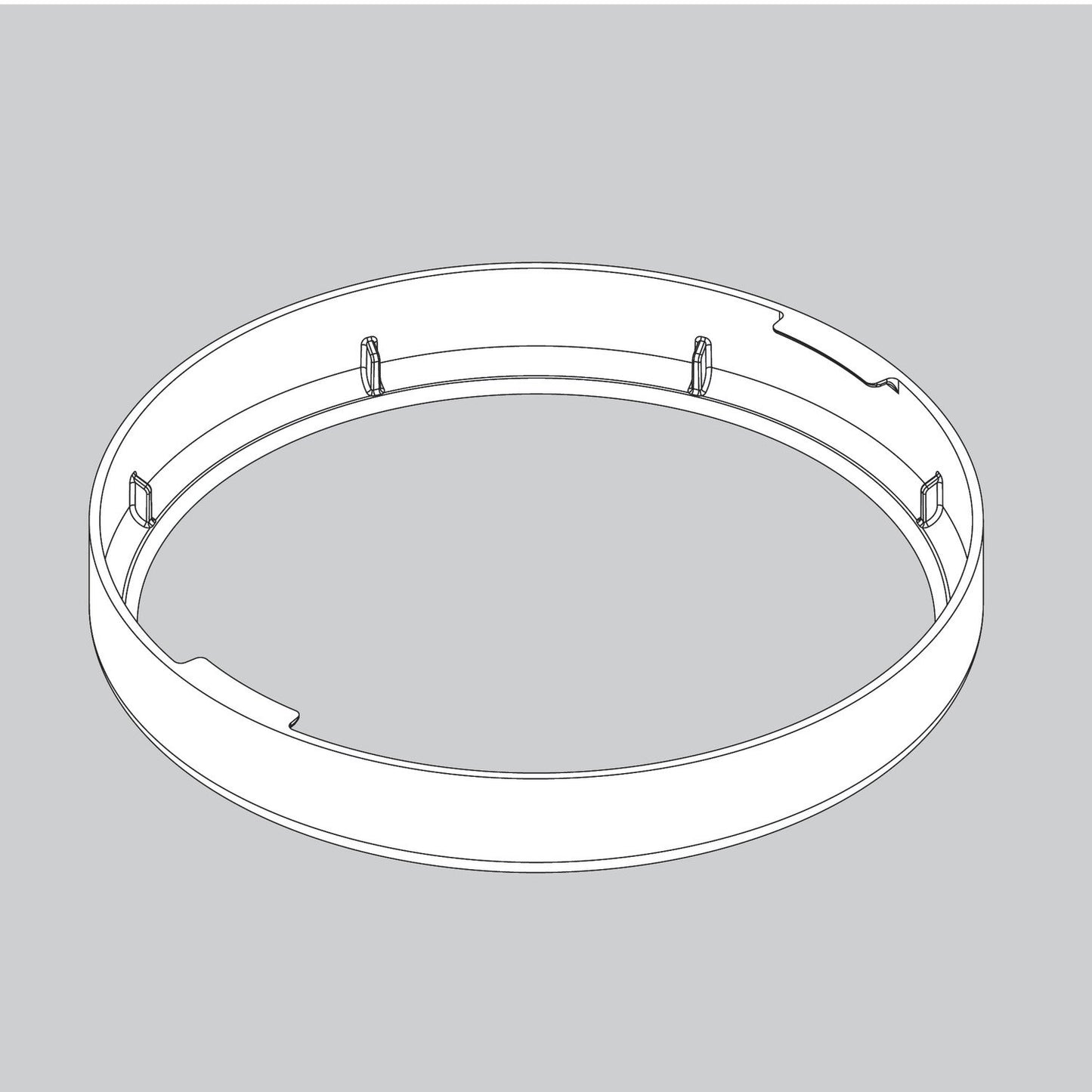 Canopy Trim Ring-Fresh White - 8451201826 Service Parts Hunter 